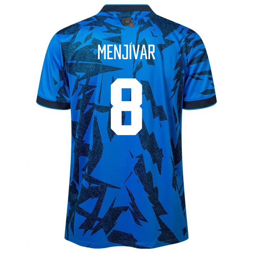 Hombre Camiseta El Salvador Wálter Menjívar #8 Azul 1ª Equipación 24-26 La Camisa México