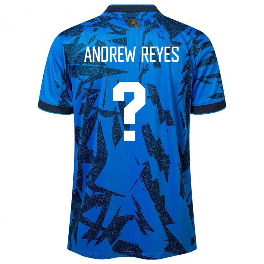 Hombre Camiseta El Salvador Andrew Reyes #0 Azul 1ª Equipación 24-26 La Camisa México