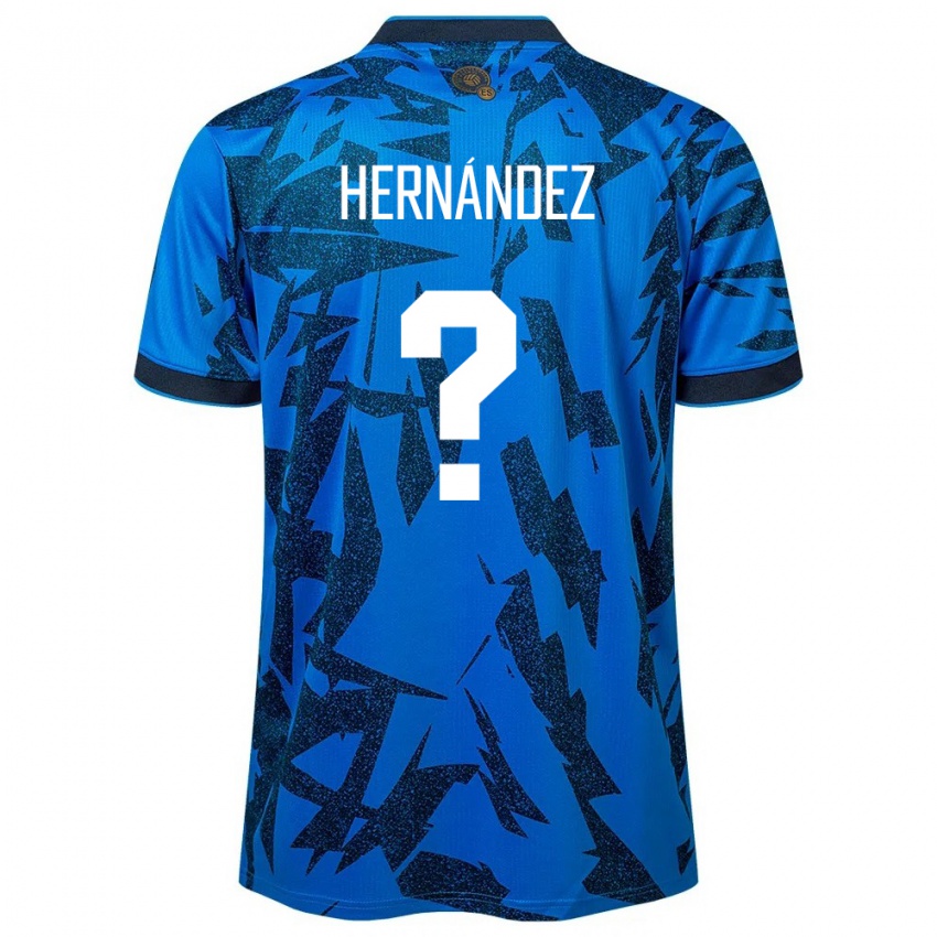 Hombre Camiseta El Salvador Irma Dolores Hernández #0 Azul 1ª Equipación 24-26 La Camisa México