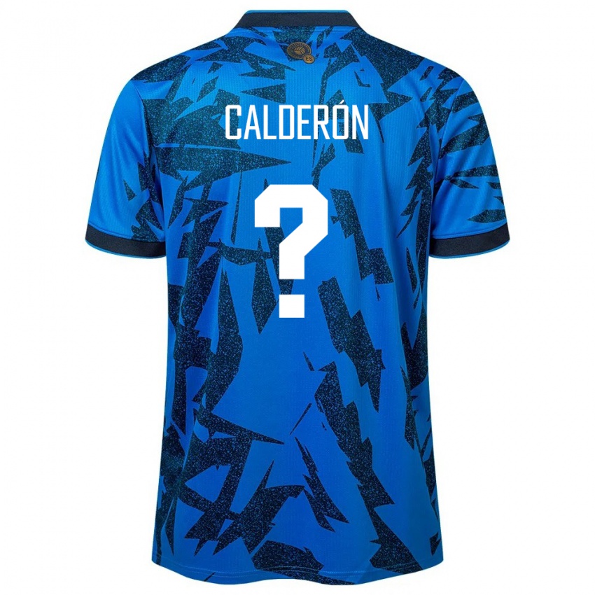 Hombre Camiseta El Salvador Paola Calderón #0 Azul 1ª Equipación 24-26 La Camisa México