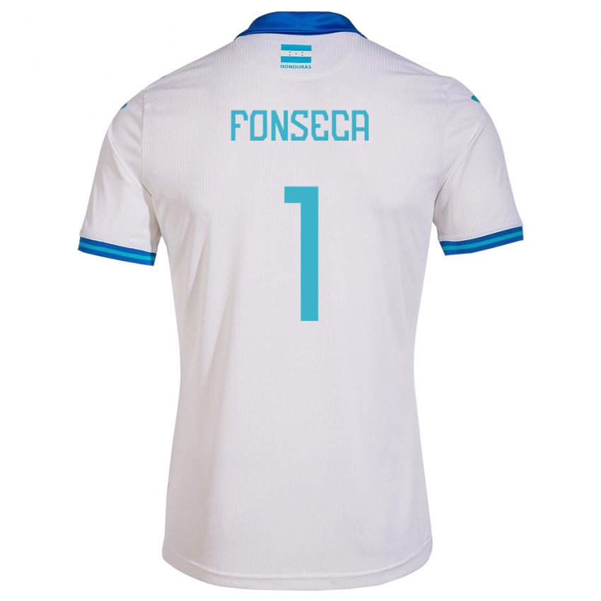 Hombre Camiseta Honduras Harold Fonseca #1 Blanco 1ª Equipación 24-26 La Camisa México
