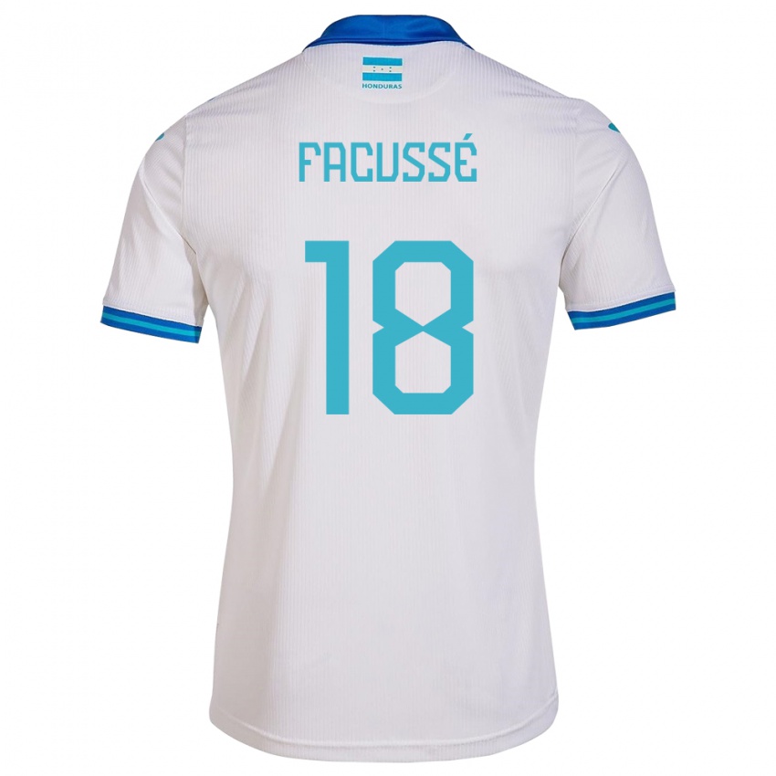 Hombre Camiseta Honduras Enrique Facussé #18 Blanco 1ª Equipación 24-26 La Camisa México