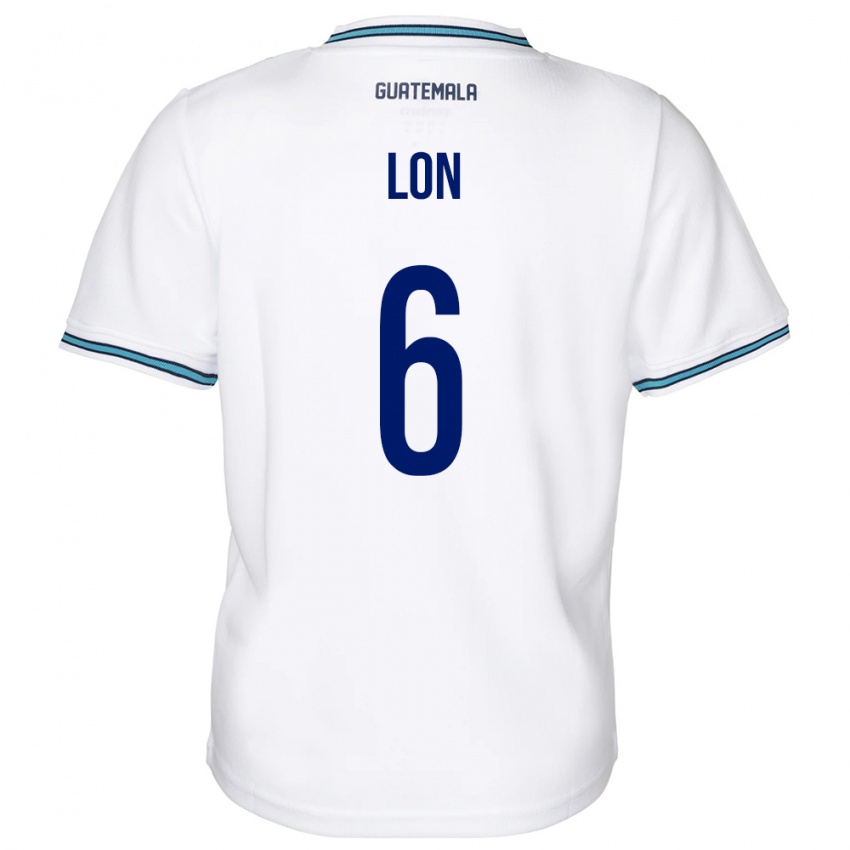 Hombre Camiseta Guatemala Ariel Lon #6 Blanco 1ª Equipación 24-26 La Camisa México