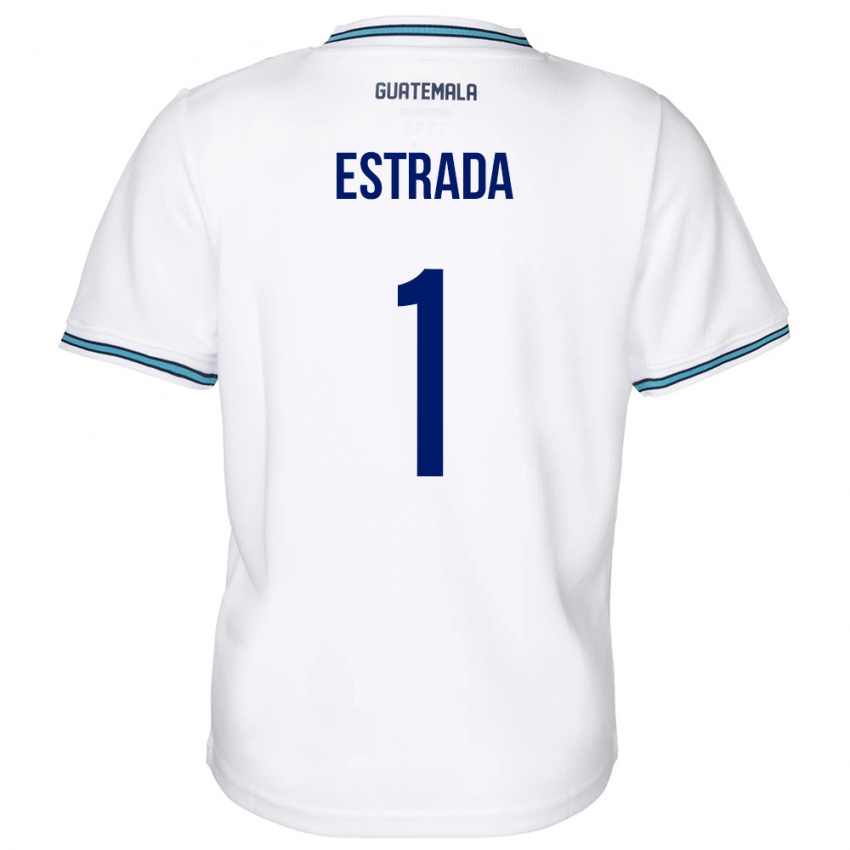 Hombre Camiseta Guatemala Alexia Estrada #1 Blanco 1ª Equipación 24-26 La Camisa México