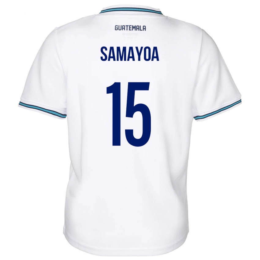 Hombre Camiseta Guatemala Giselle Samayoa #15 Blanco 1ª Equipación 24-26 La Camisa México