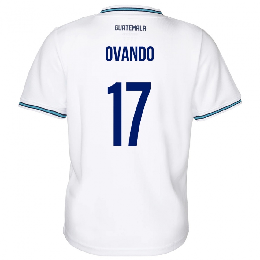 Hombre Camiseta Guatemala Sandra Ovando #17 Blanco 1ª Equipación 24-26 La Camisa México