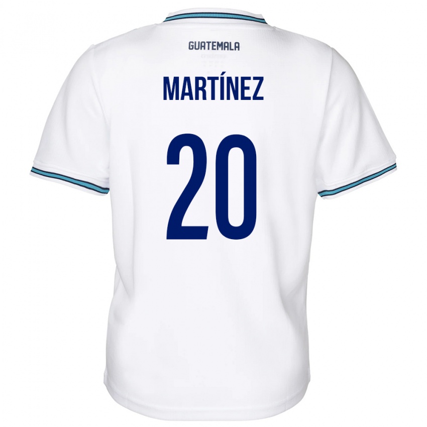 Hombre Camiseta Guatemala Ana Lucía Martínez #20 Blanco 1ª Equipación 24-26 La Camisa México