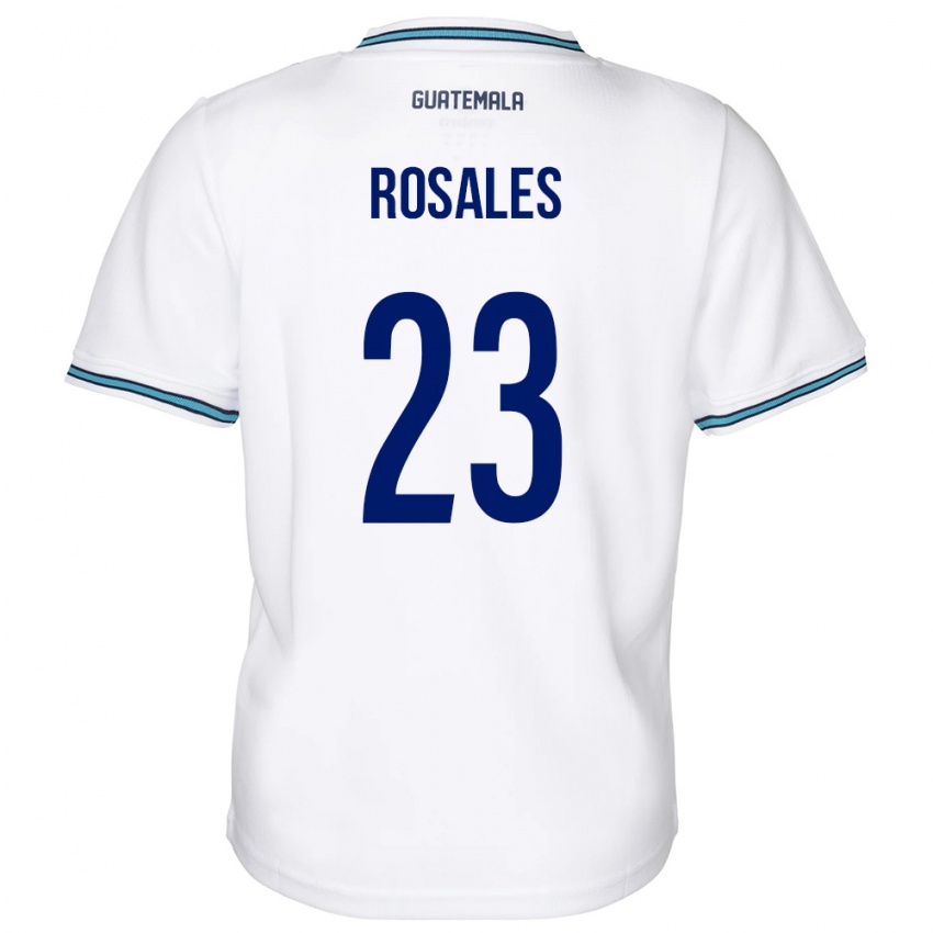 Hombre Camiseta Guatemala Yareni Rosales #23 Blanco 1ª Equipación 24-26 La Camisa México