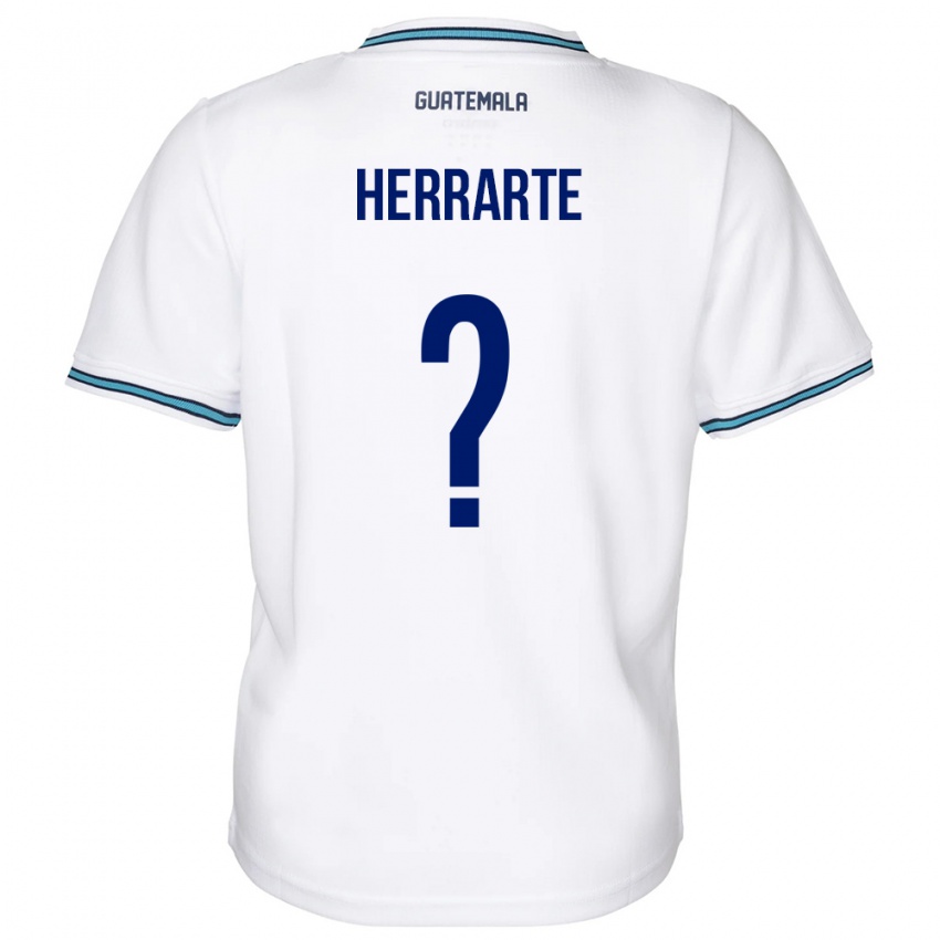 Hombre Camiseta Guatemala María Herrarte #0 Blanco 1ª Equipación 24-26 La Camisa México