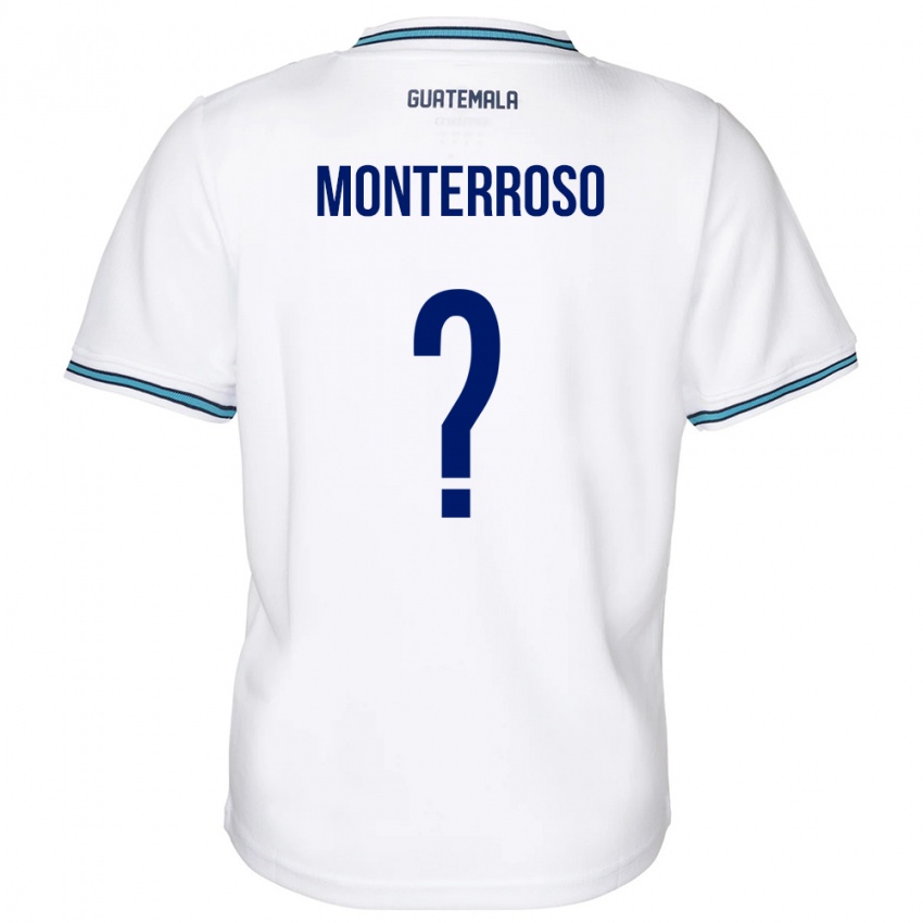 Hombre Camiseta Guatemala María Monterroso #0 Blanco 1ª Equipación 24-26 La Camisa México