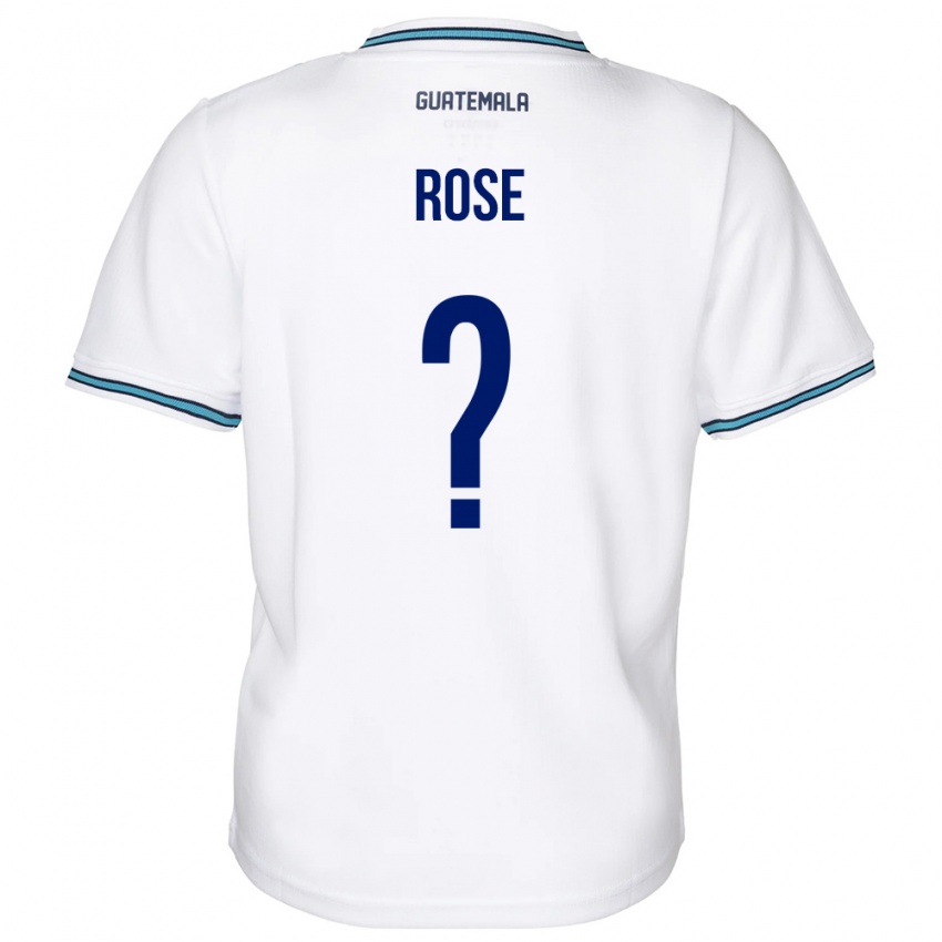 Hombre Camiseta Guatemala Michelle Rose #0 Blanco 1ª Equipación 24-26 La Camisa México