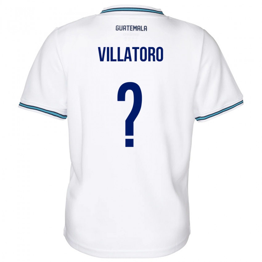 Hombre Camiseta Guatemala Grace Villatoro #0 Blanco 1ª Equipación 24-26 La Camisa México