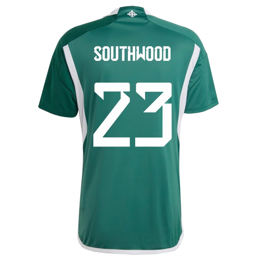 Hombre Camiseta Irlanda Del Norte Luke Southwood #23 Verde 1ª Equipación 24-26 La Camisa México