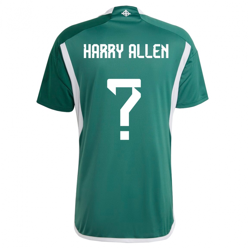 Hombre Camiseta Irlanda Del Norte Harry Allen #0 Verde 1ª Equipación 24-26 La Camisa México