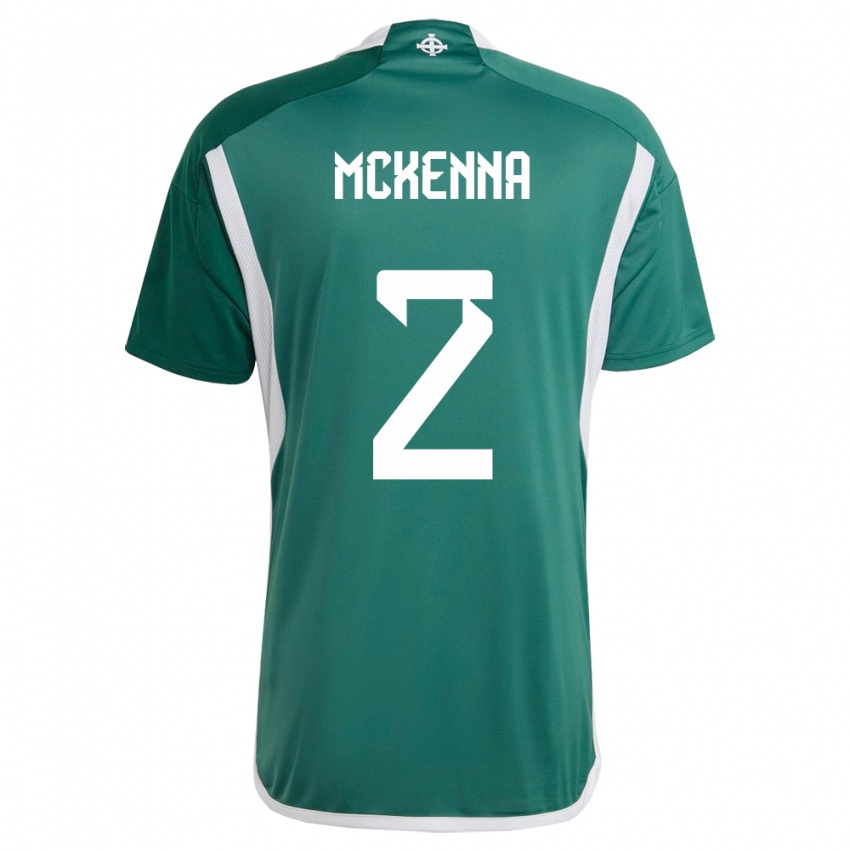 Hombre Camiseta Irlanda Del Norte Rebecca Mckenna #2 Verde 1ª Equipación 24-26 La Camisa México