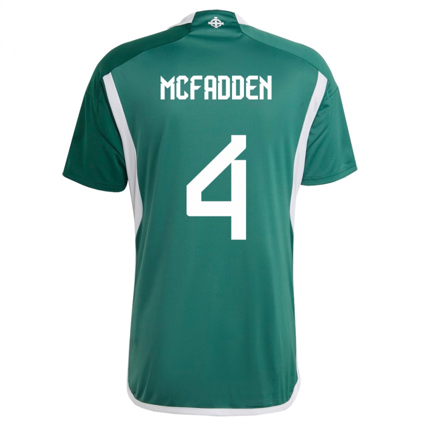 Hombre Camiseta Irlanda Del Norte Sarah Mcfadden #4 Verde 1ª Equipación 24-26 La Camisa México