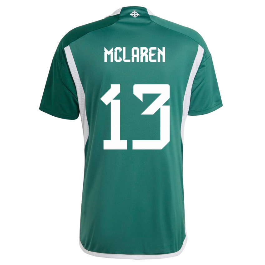 Hombre Camiseta Irlanda Del Norte Rachel Mclaren #13 Verde 1ª Equipación 24-26 La Camisa México