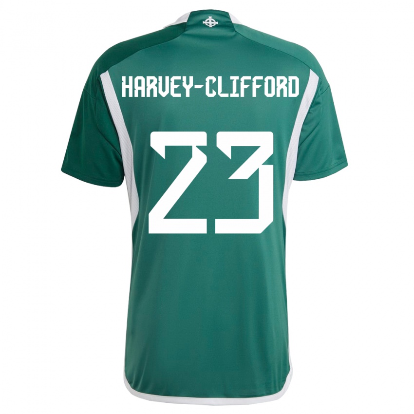 Hombre Camiseta Irlanda Del Norte Maddy Harvey-Clifford #23 Verde 1ª Equipación 24-26 La Camisa México