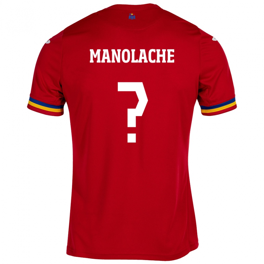 Hombre Camiseta Rumania Luca Manolache #0 Rojo 2ª Equipación 24-26 La Camisa México