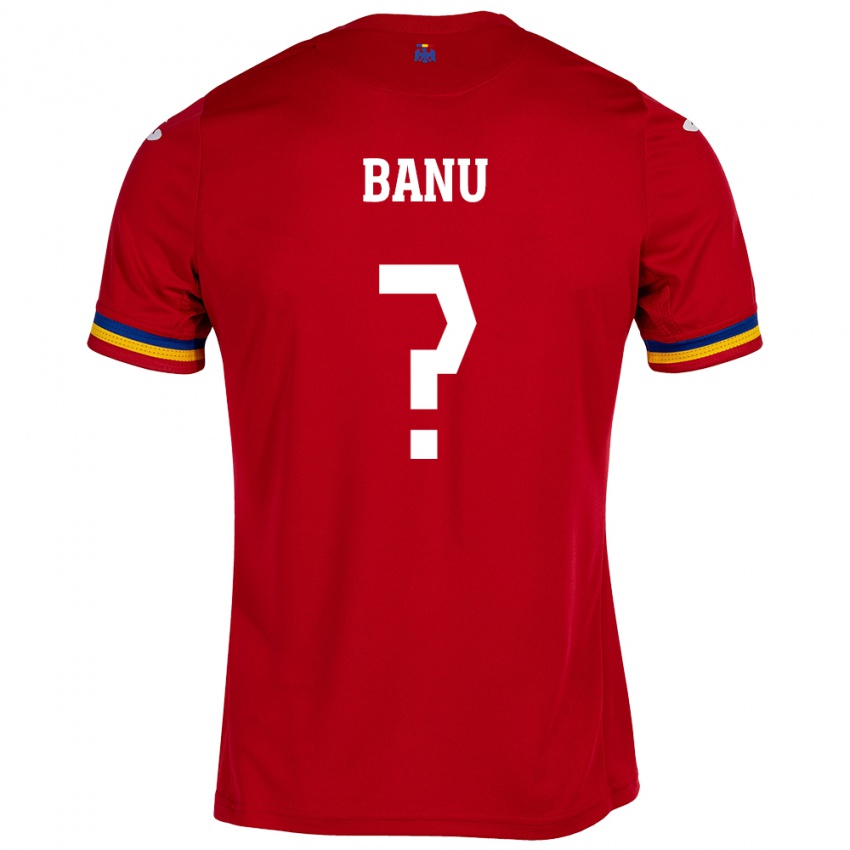 Hombre Camiseta Rumania Luca Banu #0 Rojo 2ª Equipación 24-26 La Camisa México