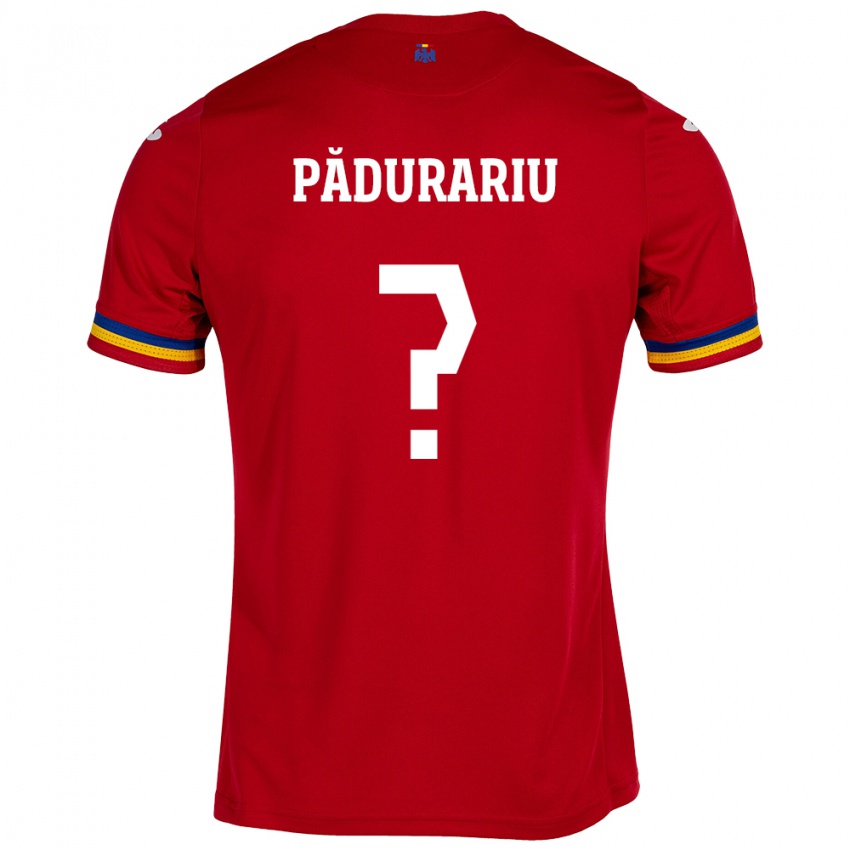 Hombre Camiseta Rumania Ricardo Pădurariu #0 Rojo 2ª Equipación 24-26 La Camisa México