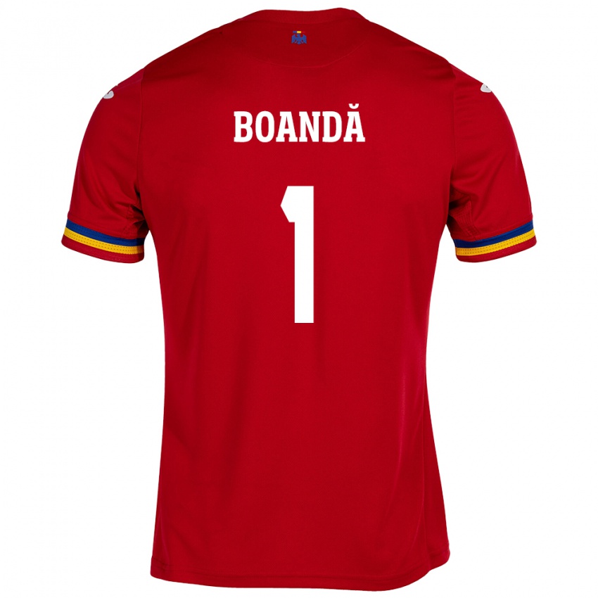 Hombre Camiseta Rumania Lavinia Boandă #1 Rojo 2ª Equipación 24-26 La Camisa México