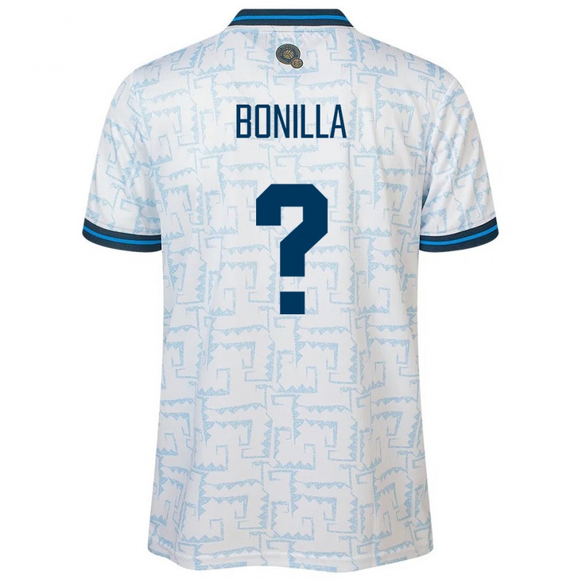 Hombre Camiseta El Salvador Nelson Bonilla #0 Blanco 2ª Equipación 24-26 La Camisa México