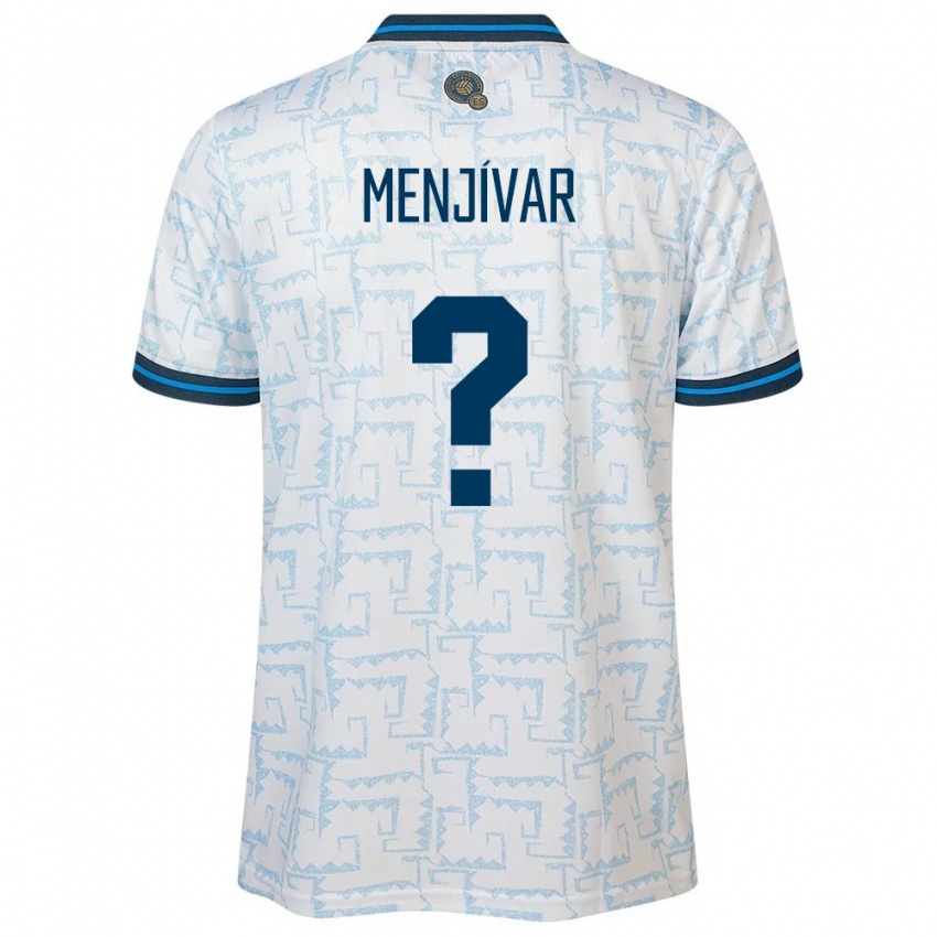 Hombre Camiseta El Salvador Leonardo Menjívar #0 Blanco 2ª Equipación 24-26 La Camisa México