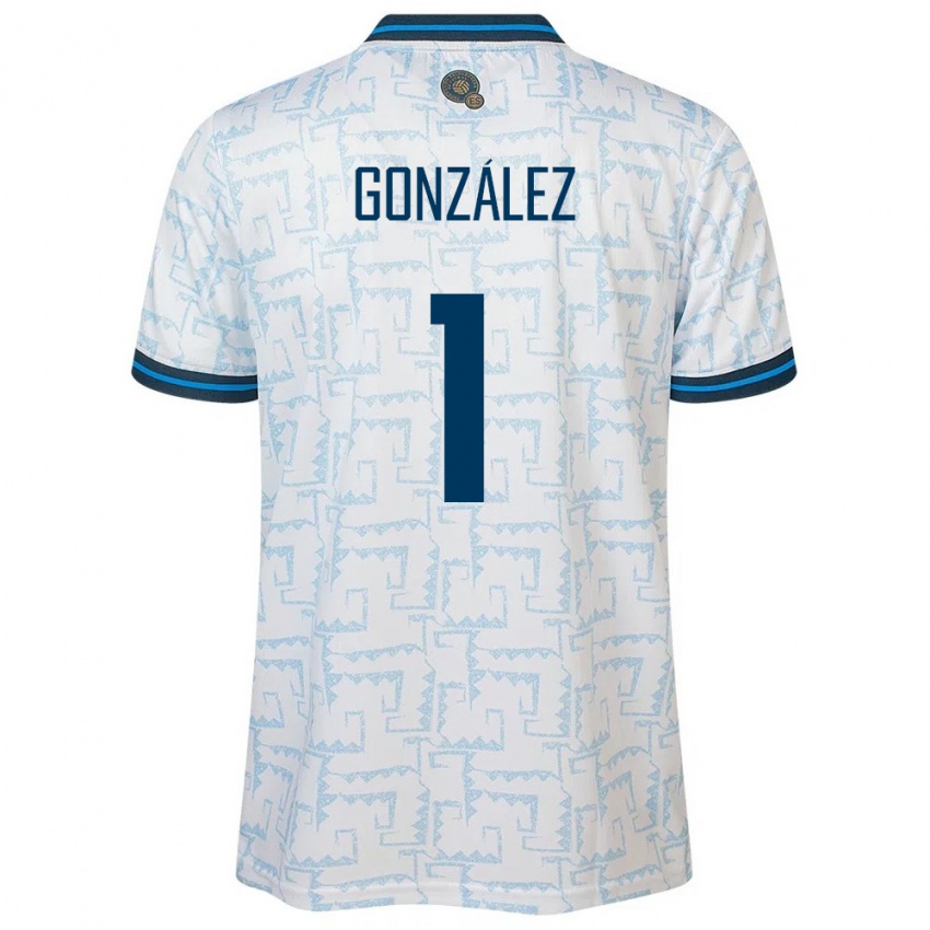 Hombre Camiseta El Salvador Mario González #1 Blanco 2ª Equipación 24-26 La Camisa México