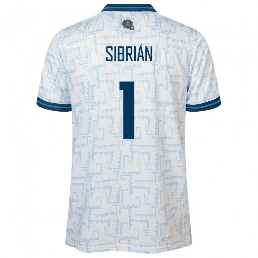 Hombre Camiseta El Salvador Sergio Sibrián #1 Blanco 2ª Equipación 24-26 La Camisa México