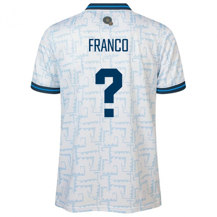 Hombre Camiseta El Salvador Daniel Franco #0 Blanco 2ª Equipación 24-26 La Camisa México