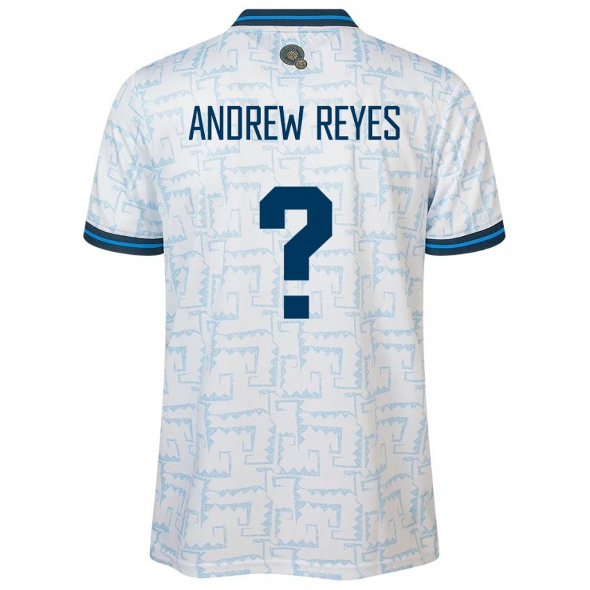 Hombre Camiseta El Salvador Andrew Reyes #0 Blanco 2ª Equipación 24-26 La Camisa México