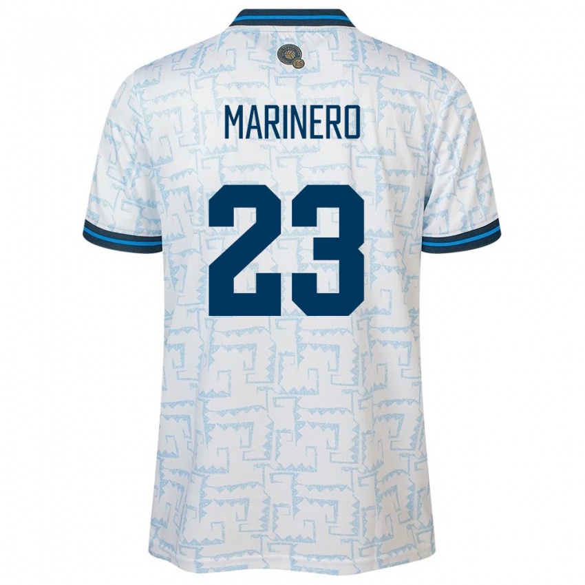 Hombre Camiseta El Salvador Amber Marinero #23 Blanco 2ª Equipación 24-26 La Camisa México