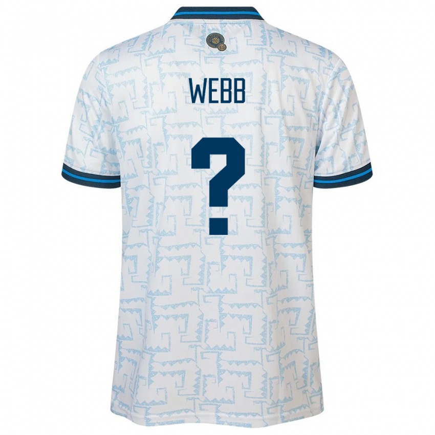 Hombre Camiseta El Salvador Ashley Webb #0 Blanco 2ª Equipación 24-26 La Camisa México