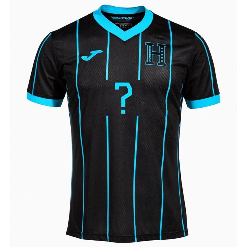 Hombre Camiseta Honduras Ingris Castellón #0 Negro 2ª Equipación 24-26 La Camisa México