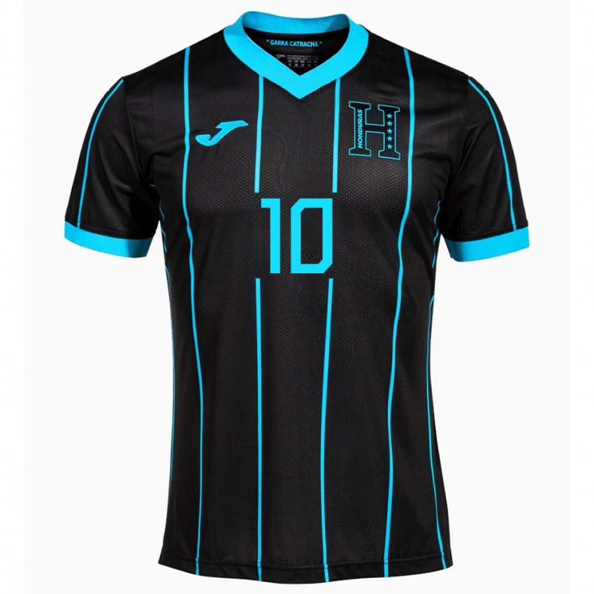 Hombre Camiseta Honduras Roberto Osorto #10 Negro 2ª Equipación 24-26 La Camisa México