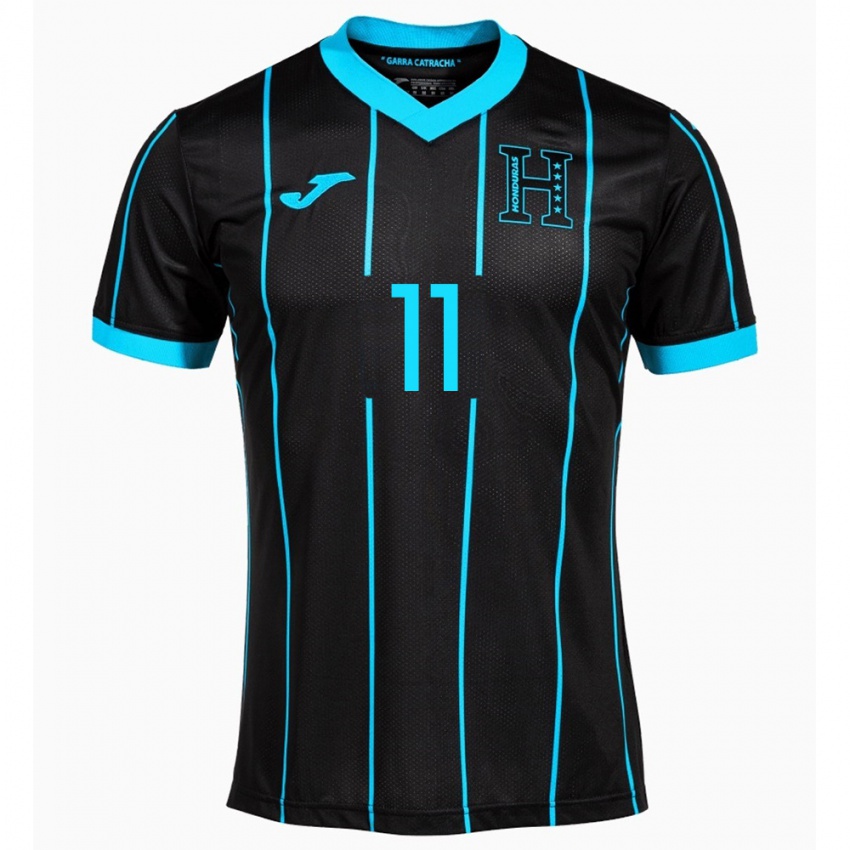 Hombre Camiseta Honduras Darixon Vuelto #11 Negro 2ª Equipación 24-26 La Camisa México