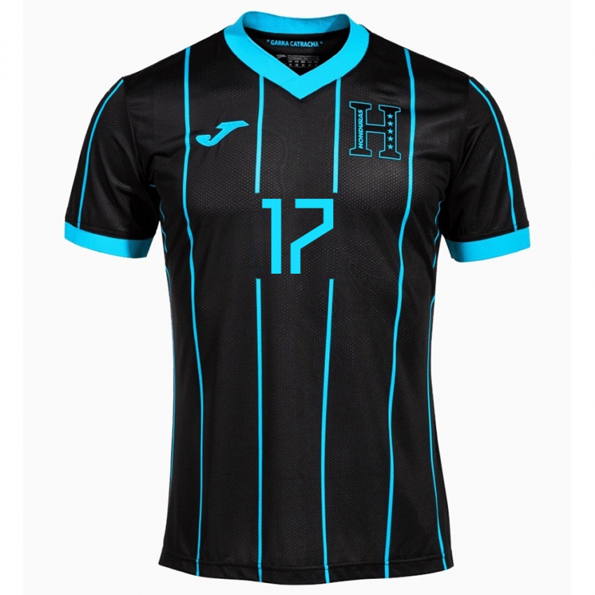 Hombre Camiseta Honduras Axel Maldonado #17 Negro 2ª Equipación 24-26 La Camisa México