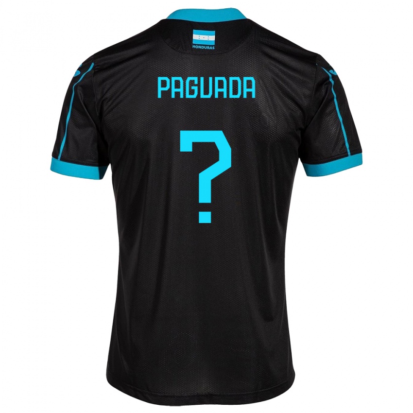 Hombre Camiseta Honduras Didier Paguada #0 Negro 2ª Equipación 24-26 La Camisa México