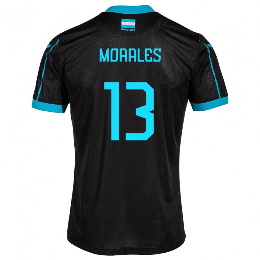 Hombre Camiseta Honduras Maikol Morales #13 Negro 2ª Equipación 24-26 La Camisa México