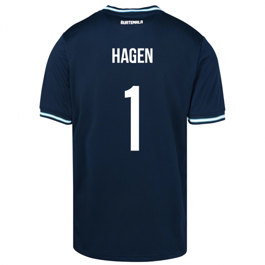 Hombre Camiseta Guatemala Nicholas Hagen #1 Azul 2ª Equipación 24-26 La Camisa México