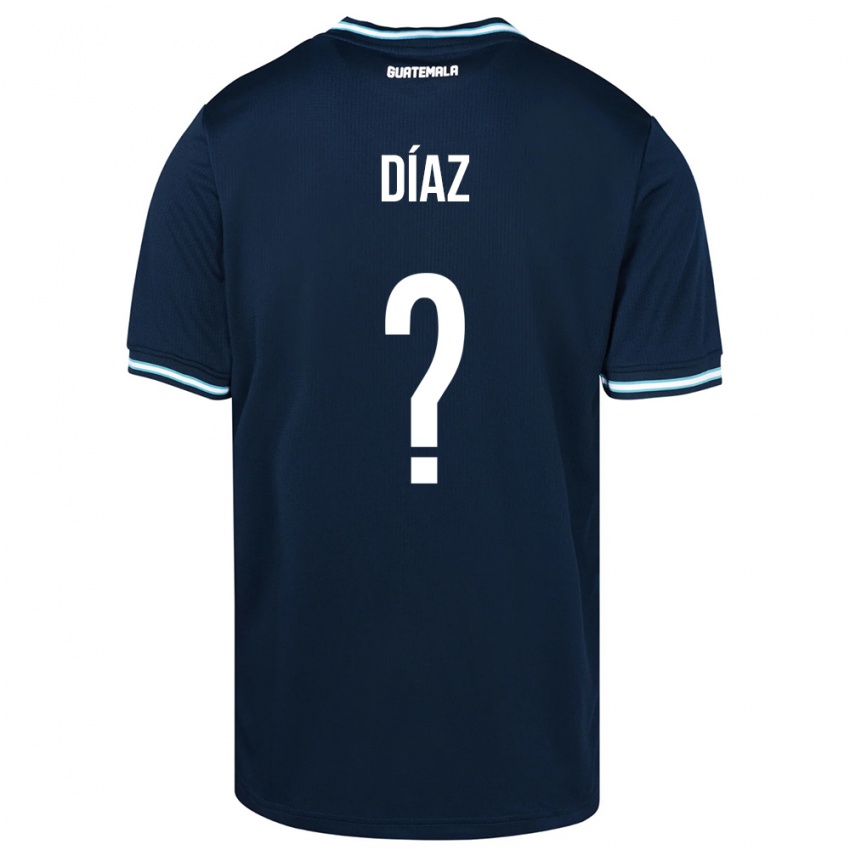 Hombre Camiseta Guatemala Hendryck Díaz #0 Azul 2ª Equipación 24-26 La Camisa México