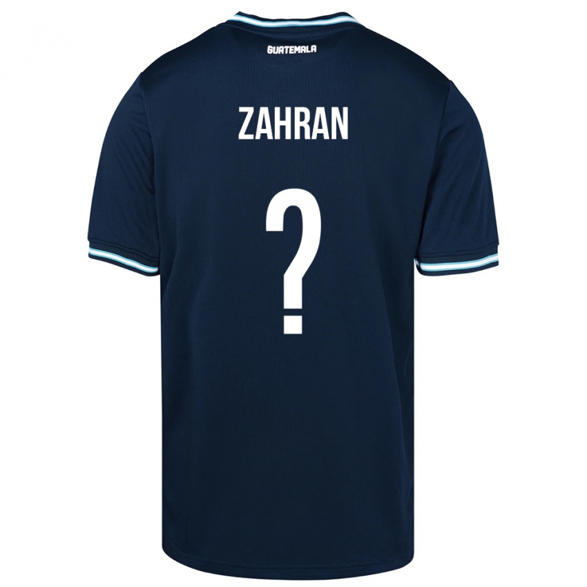 Hombre Camiseta Guatemala William Zahran #0 Azul 2ª Equipación 24-26 La Camisa México