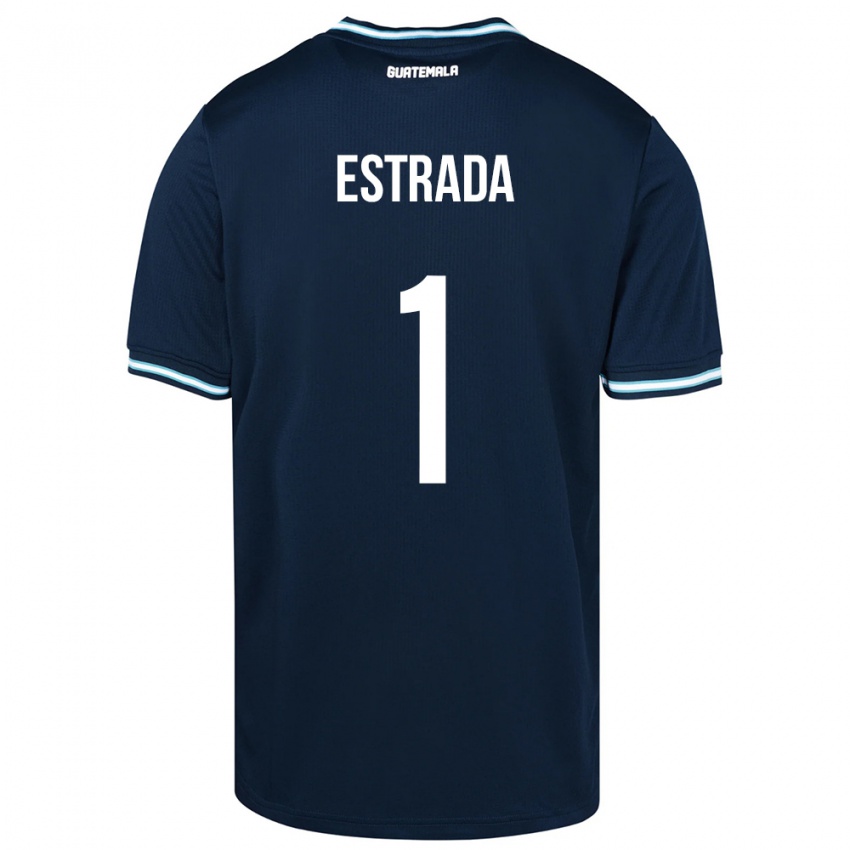 Hombre Camiseta Guatemala Alexia Estrada #1 Azul 2ª Equipación 24-26 La Camisa México