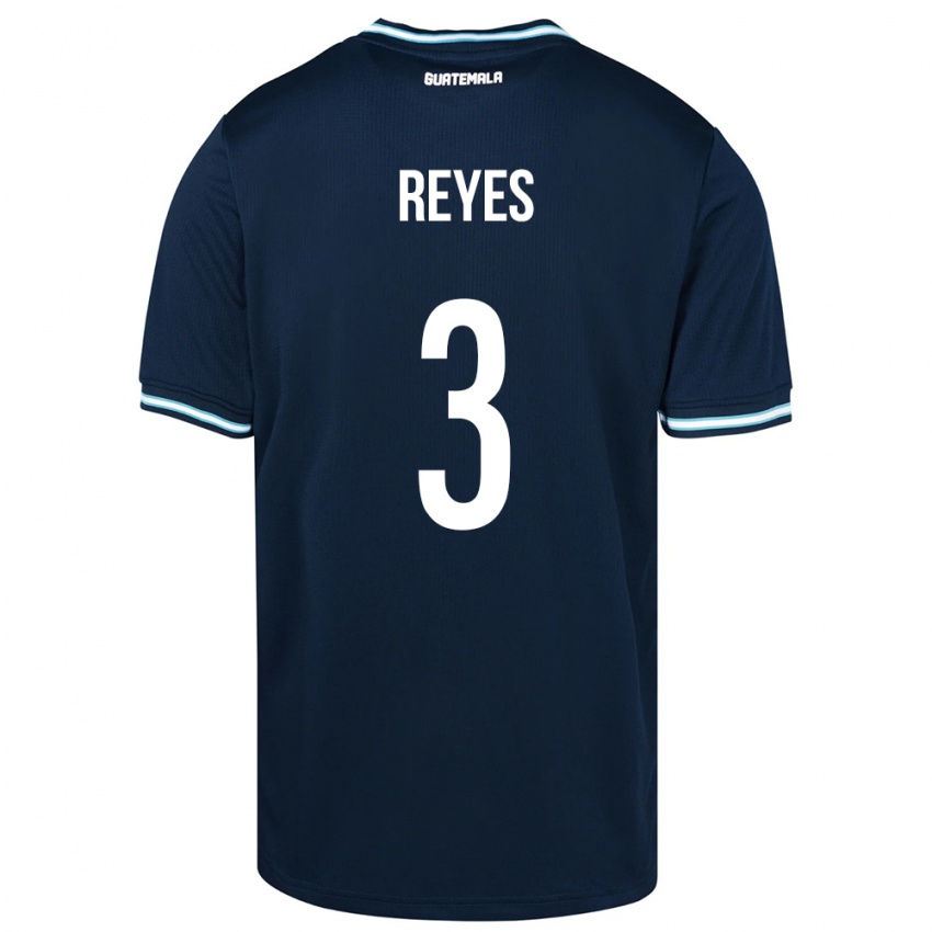 Hombre Camiseta Guatemala Martha Reyes #3 Azul 2ª Equipación 24-26 La Camisa México