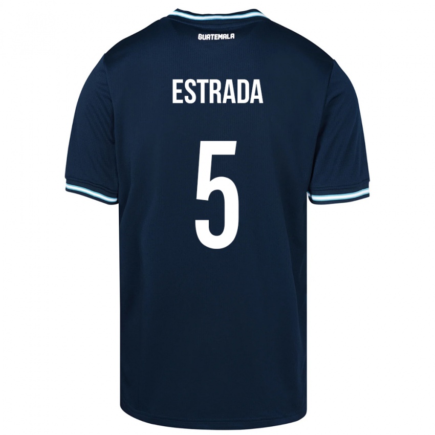 Hombre Camiseta Guatemala Elizabeth Estrada #5 Azul 2ª Equipación 24-26 La Camisa México