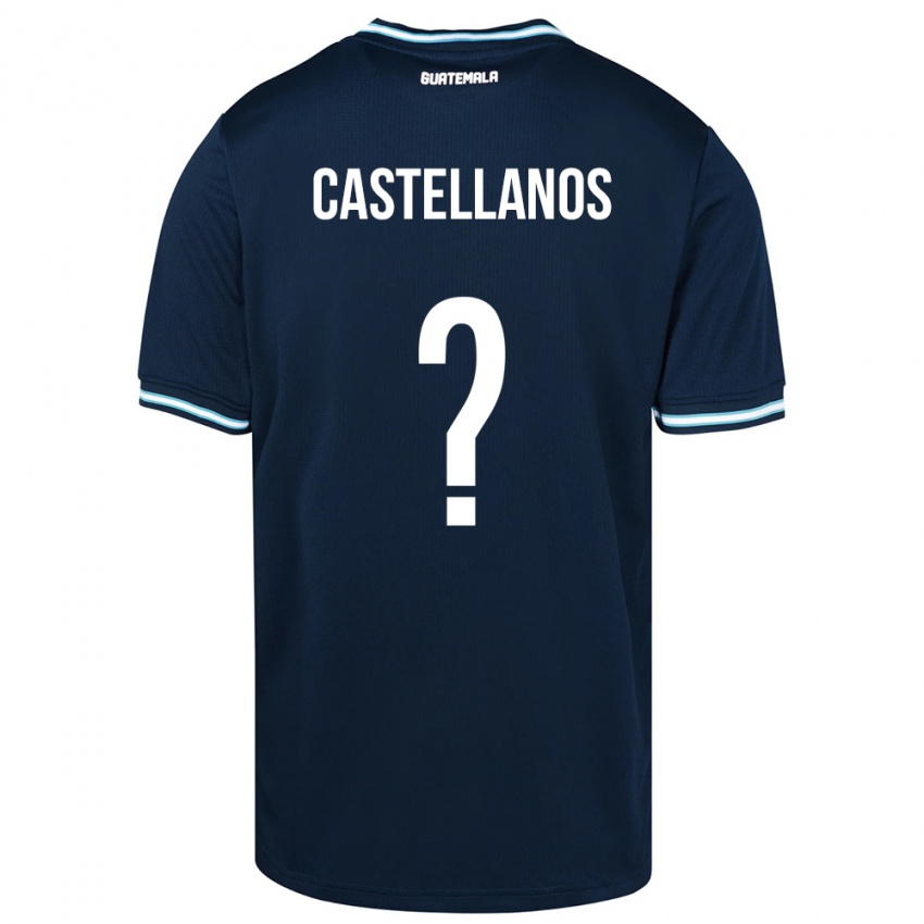 Hombre Camiseta Guatemala Jezmin Castellanos #0 Azul 2ª Equipación 24-26 La Camisa México