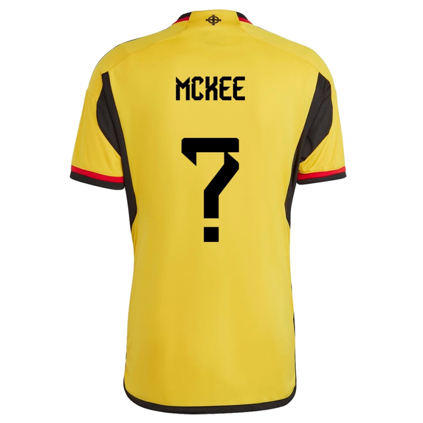 Hombre Camiseta Irlanda Del Norte Chris Mckee #0 Blanco 2ª Equipación 24-26 La Camisa México