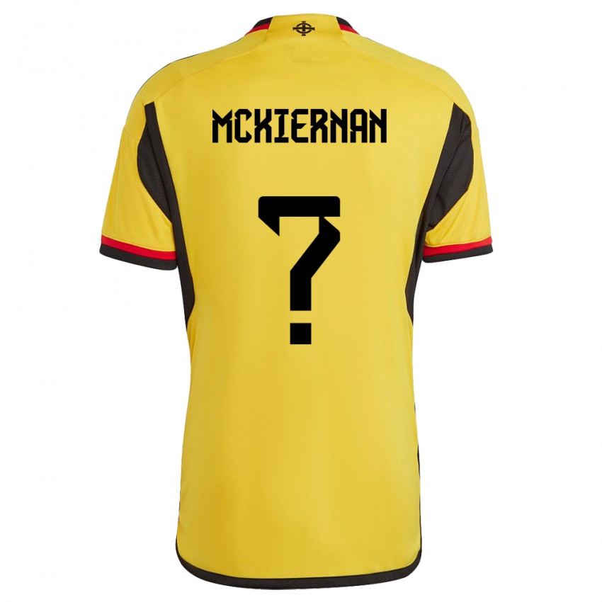 Hombre Camiseta Irlanda Del Norte Jj Mckiernan #0 Blanco 2ª Equipación 24-26 La Camisa México