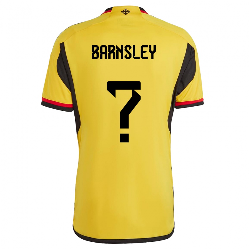 Hombre Camiseta Irlanda Del Norte Fraser Barnsley #0 Blanco 2ª Equipación 24-26 La Camisa México